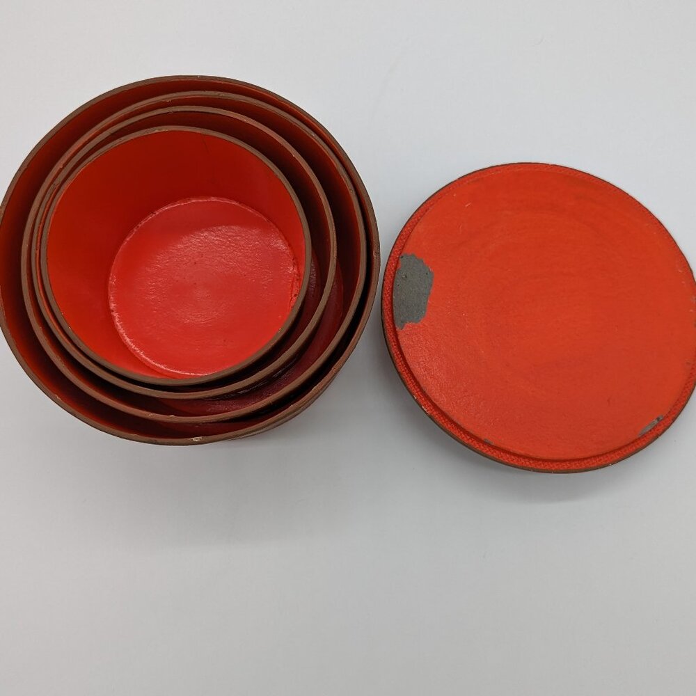Vintage Nuts Snacks Pretzels Potato Chips Retro Containers Missing Lids Wear - Picture 5 of 11